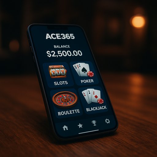 ACE365 user dashboard with balance and games