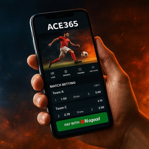 ACE365 app screen with Nagad integration
